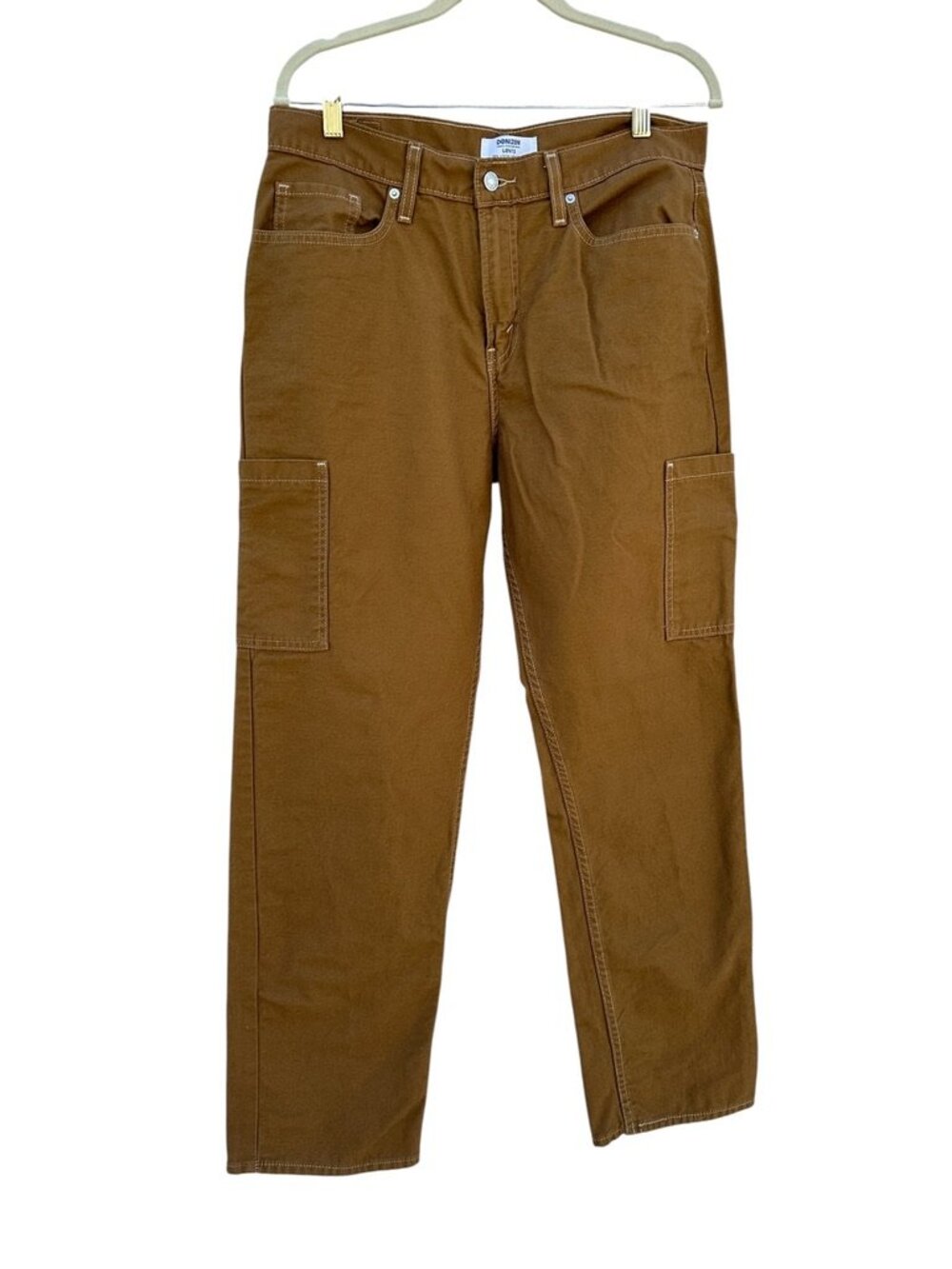 Denizen from Levis 10 Brown 90s Loose Straight Utility Carpenter Pants NWOT